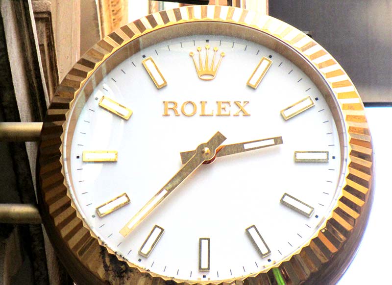Rolex watch, via Montenapoleone, Milan