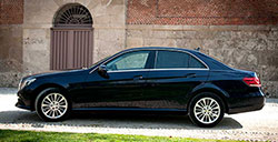 Mercedes E-Class 220 Sport with driver