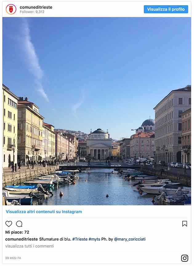 What to visit in Trieste: Canal Grande, Ponte Rosso and the Statue of James Joyce