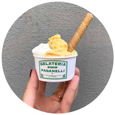 A tour with Vip Limousine in the best ice cream parlours in Milan: Gelateria Paganelli