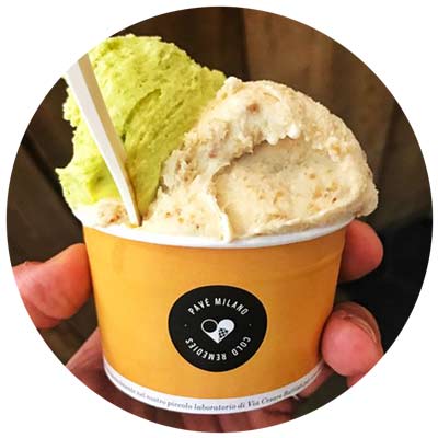 A tour with Vip Limousine in the best ice cream parlours in Milan: Pav&egrave; - Gelati & Granite