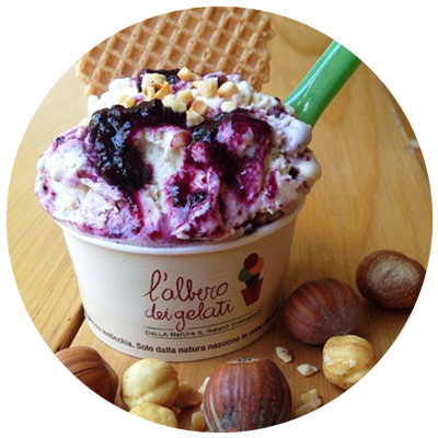 A tour with Vip Limousine in the best ice cream parlours in Milan: L'Albero dei Gelati