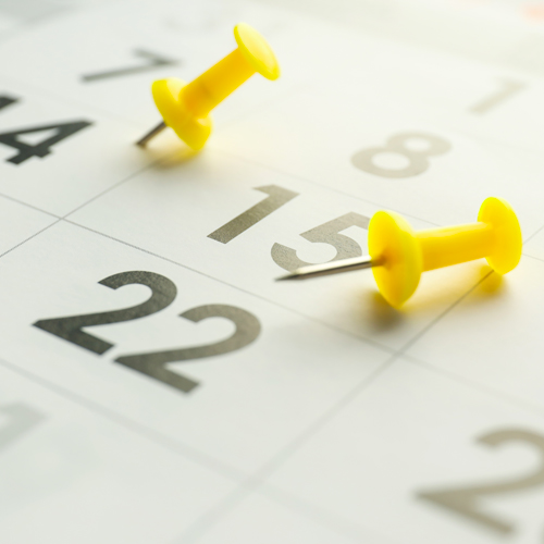 Airport Transfer Services Milan - Plan your Time (Pushpin and Calendar)