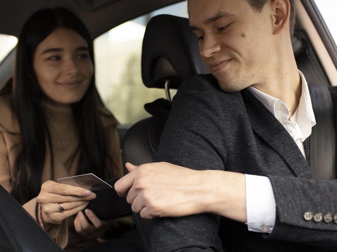 Car hire with driver Milan: payment