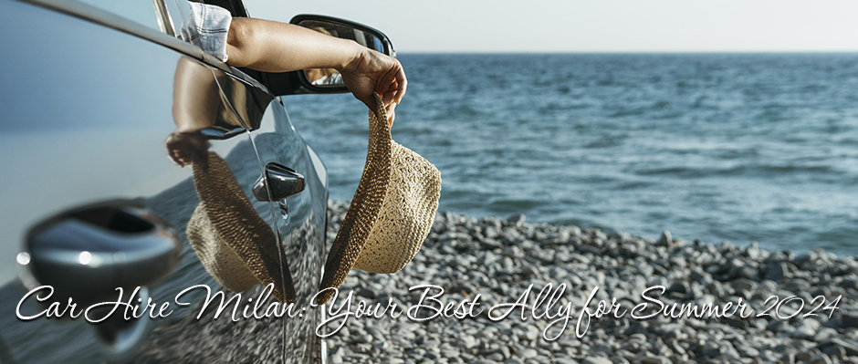 Chauffeur Car Hire Milan: hand hanging out car window holding hat near sea