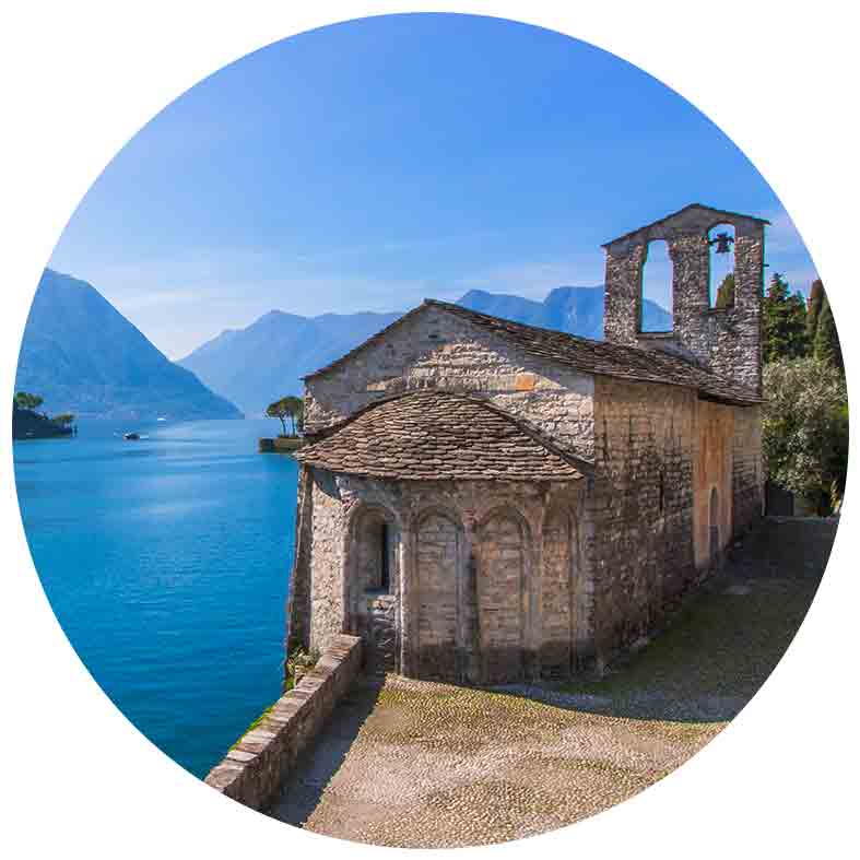Medieval churches along the banks of the river