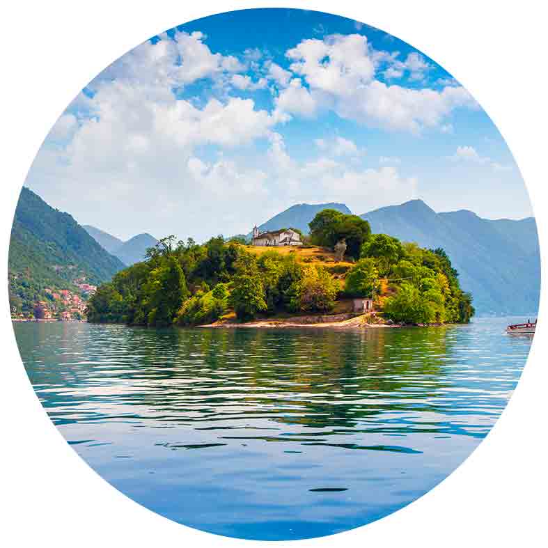 Comacina Island, the pearl of the lake