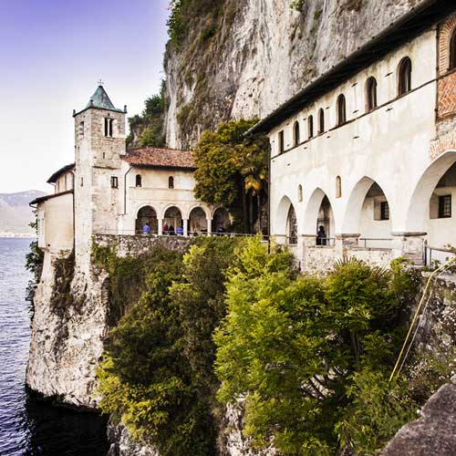Discover Lake Maggiore in a luxury car with driver: Hermitage of St. Catherine - Eremo di Santa Caterina del Sass