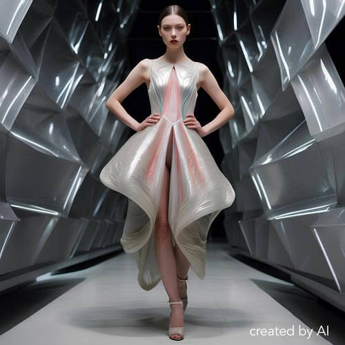 Luxury car with chauffeur Milan: a catwalk woman futuristic style
