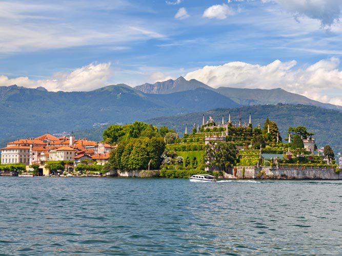Summer season in Milan maggiore lake