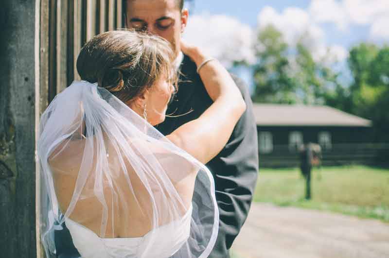 Wedding in a luxury car with driver